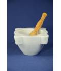 white Carrara marble mortar "extra"diameter 20 cm and olivewood pestle