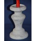 Porta candela in marmo bianco di Carrara