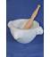 White Carrara marble Mortar carved 30 cm diameter in white Carrara marble with pestle
