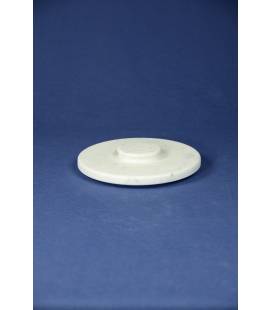 White Carrara marble lid for mortars diameter 22 cm