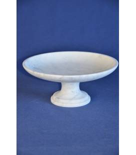 White Carrara marble fruit bowls