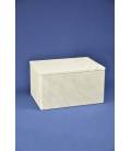 White Carrara marble box medium